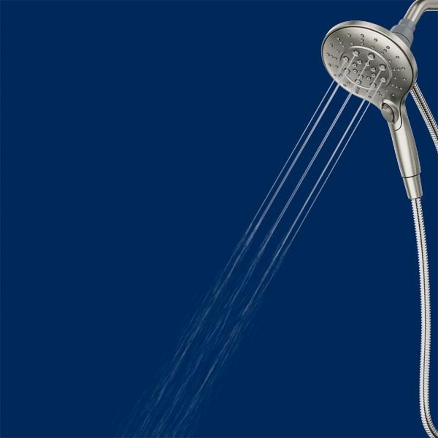 Moen Engage Brushed 6 settings Handheld Showerhead 1.75 gpm