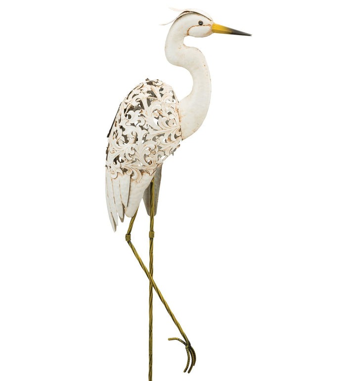 Regal Art & Gift Egret Solar Bird Stake