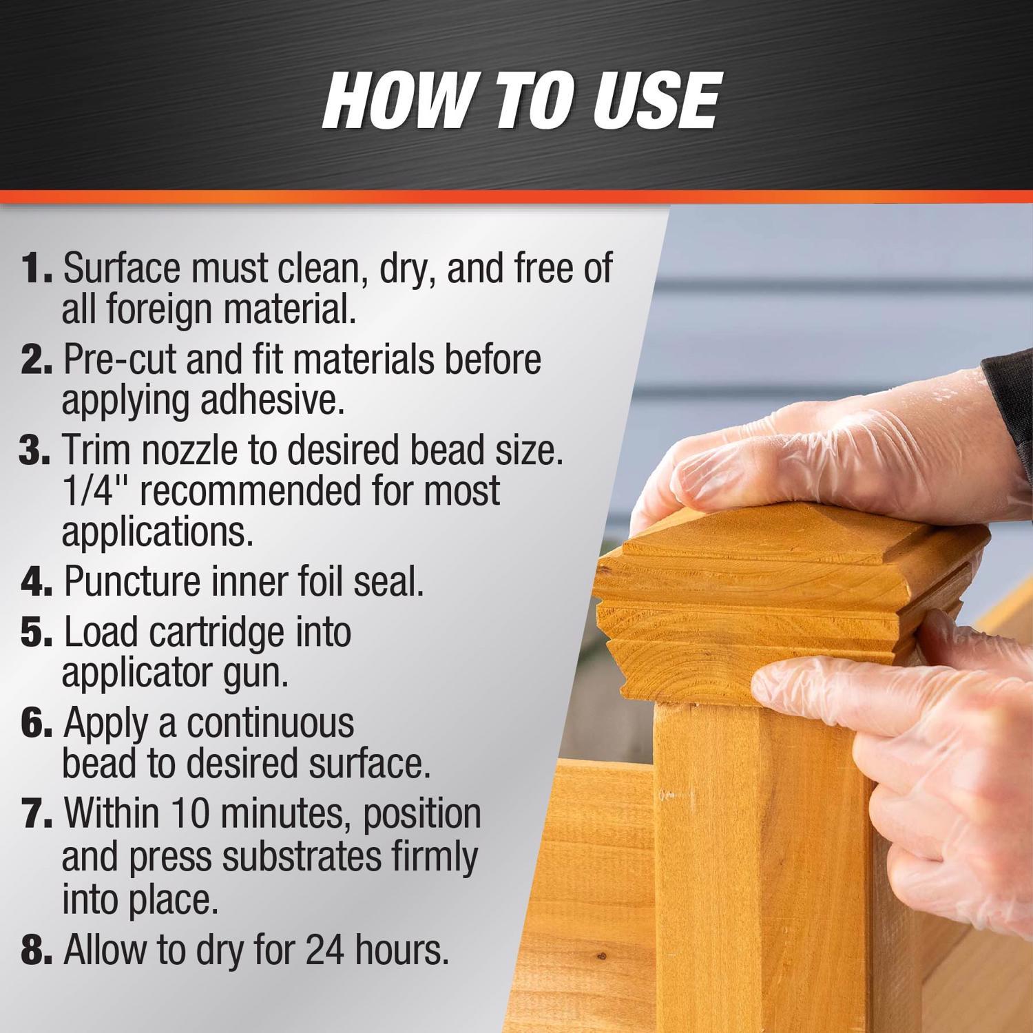 DAP Beats the Nail Synthetic Rubber Construction Adhesive 10.3 oz