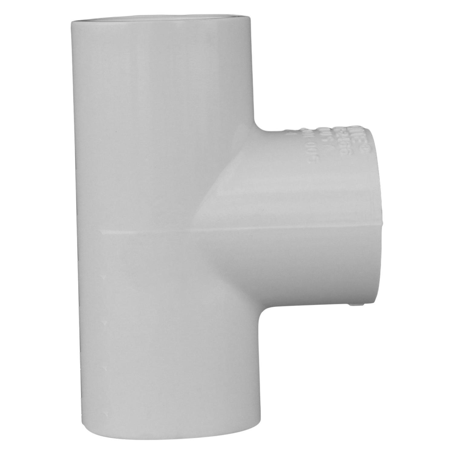 Charlotte Pipe Schedule 40 1/2 in. Slip X 1/2 in. D Slip PVC Tee 1 pk