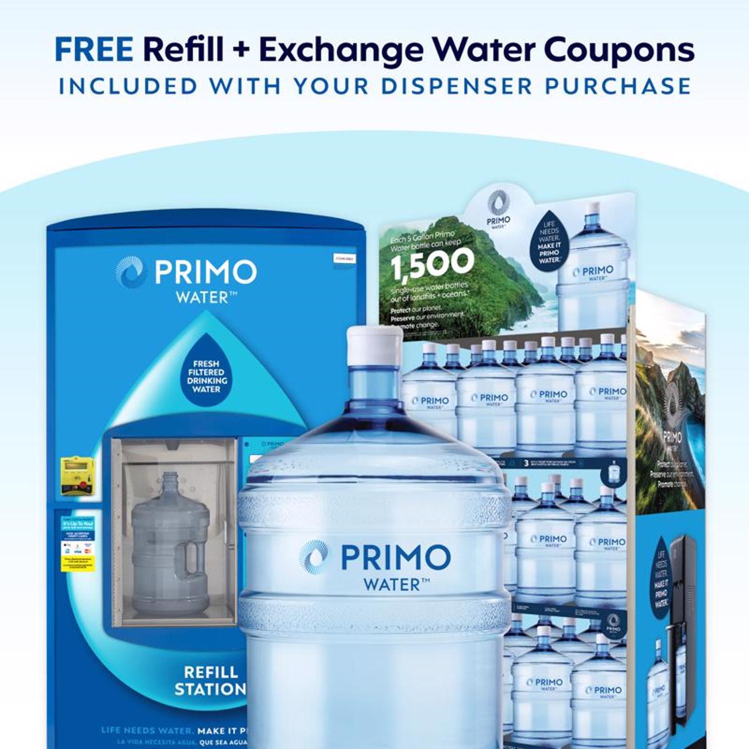 Primo Water 3-5 gal White Water Dispenser Plastic