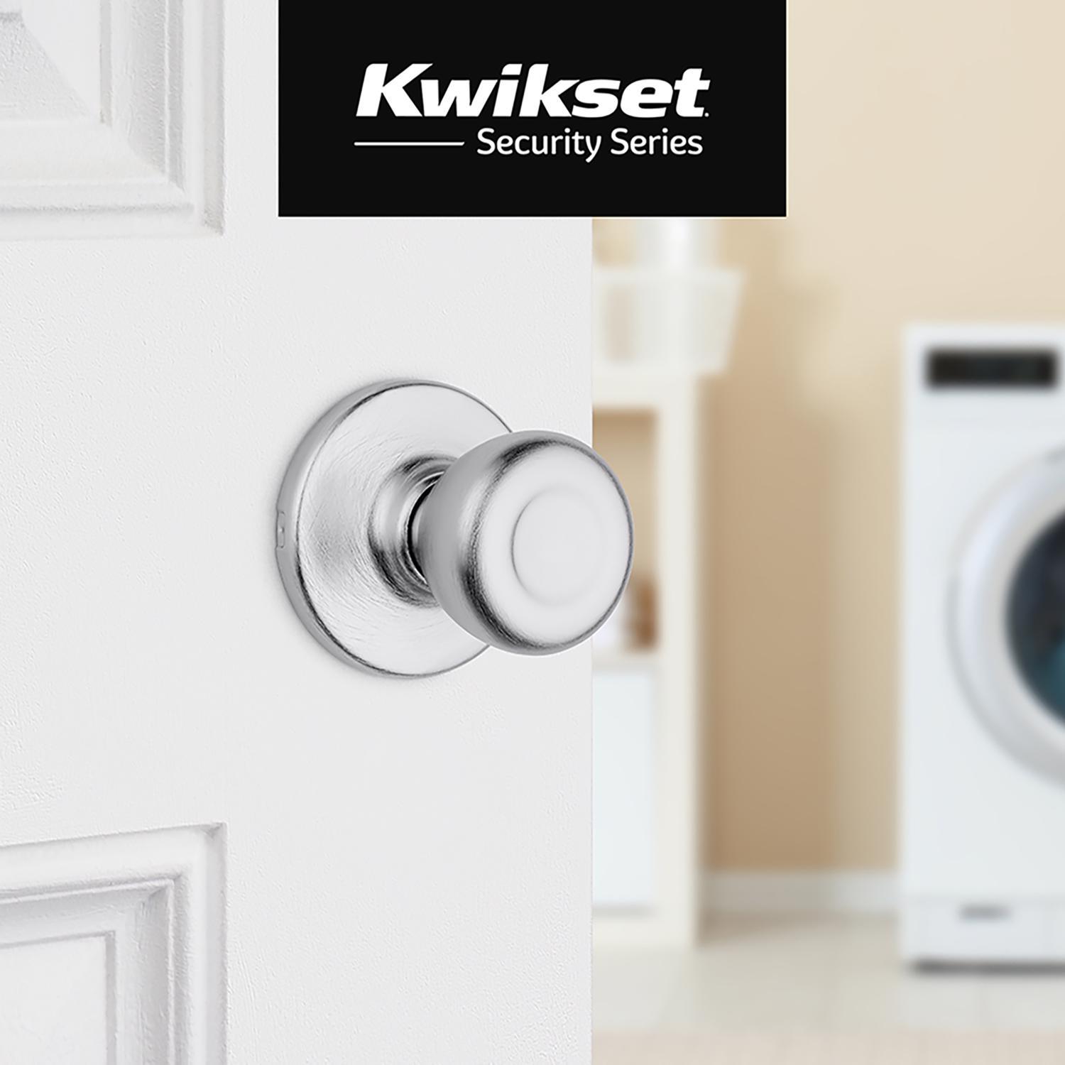 Kwikset Tylo Satin Chrome Passage Door Knob Right or Left Handed