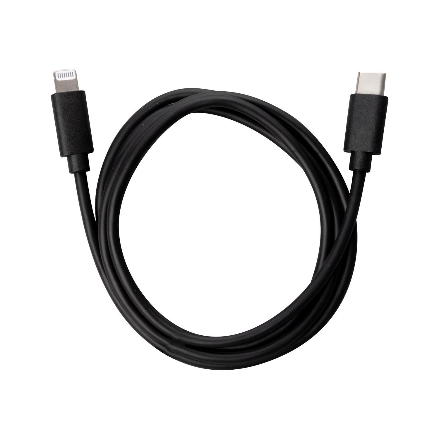 Monster Just Hook It Up Lightning to USB-C Charge and Sync Cable 10 ft. Black