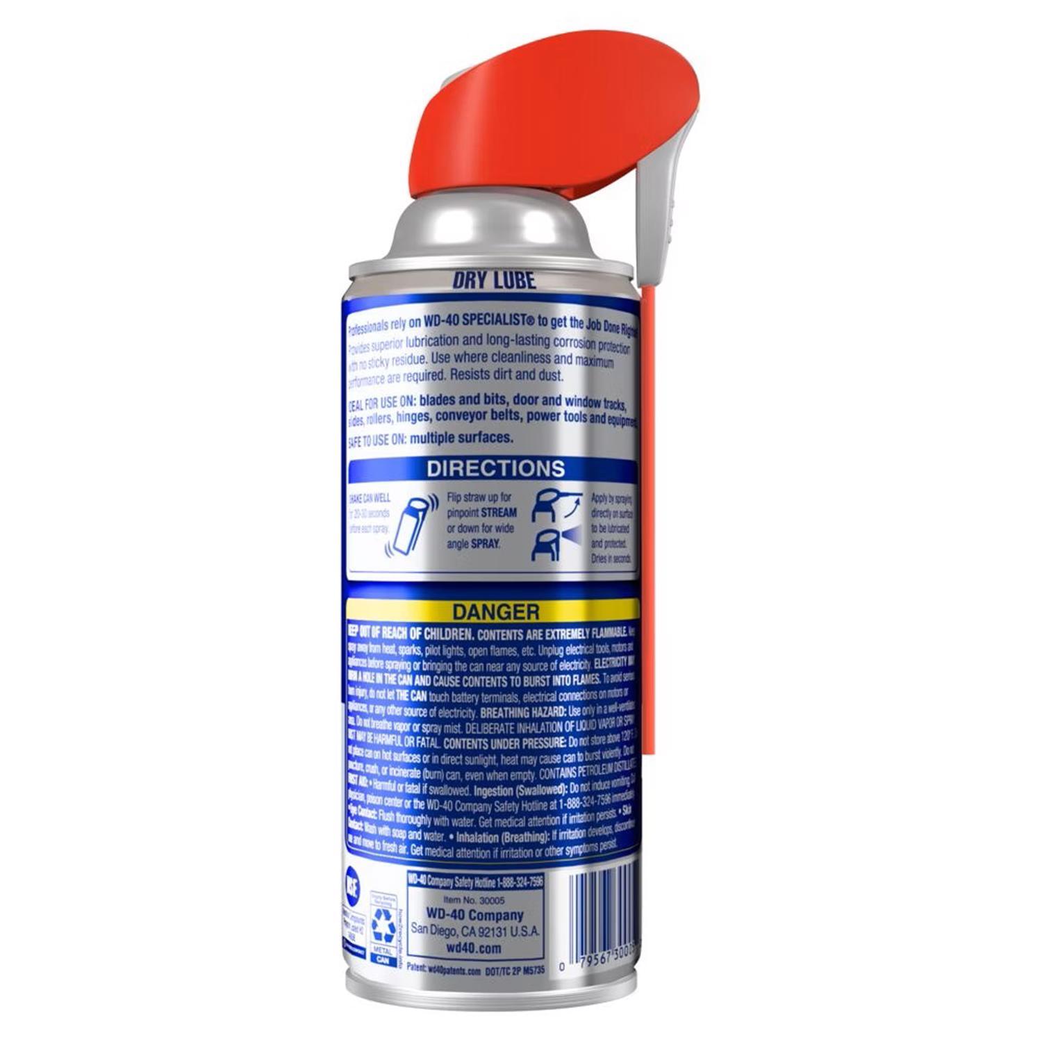 WD-40 Specialist Dry Lubricant 10 oz
