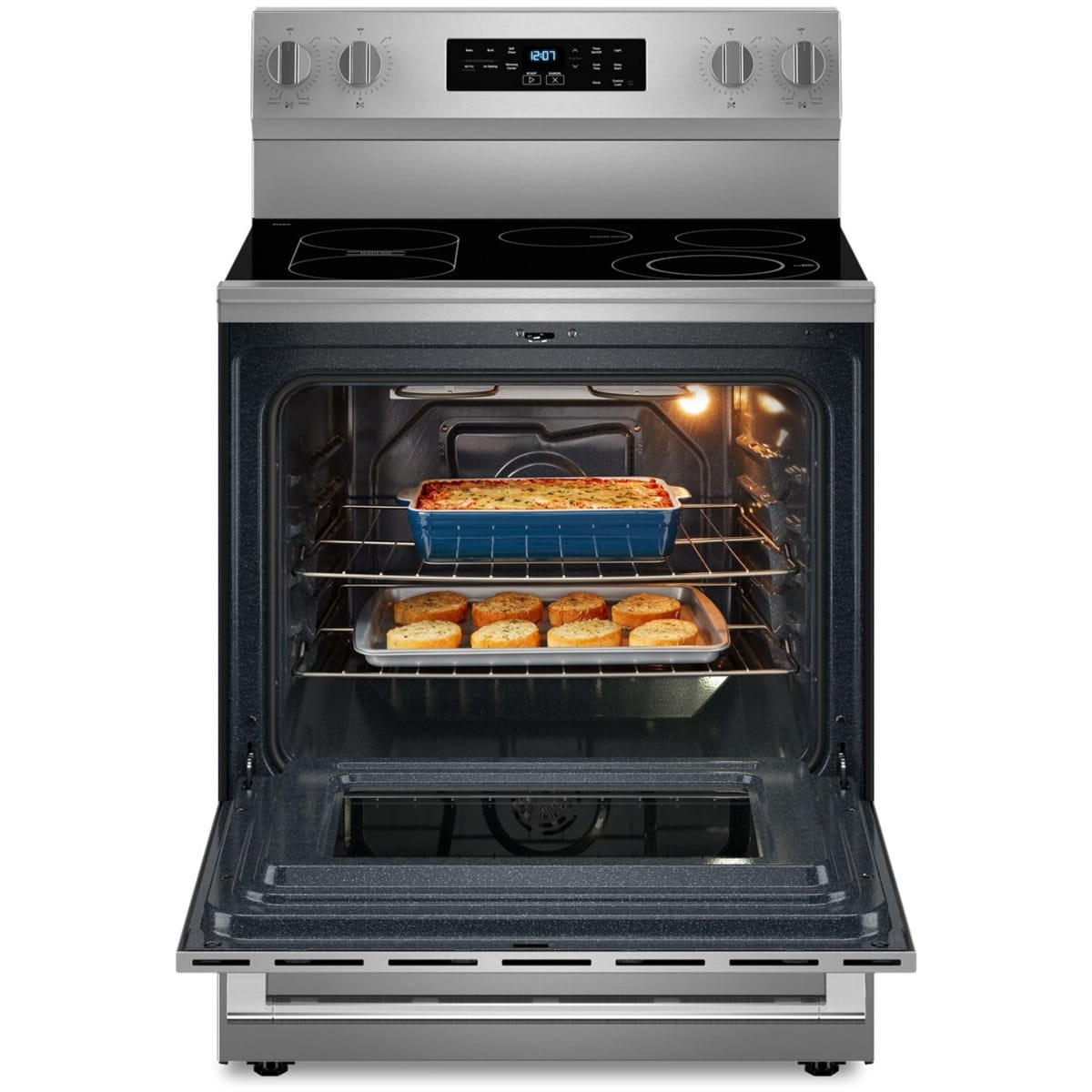 Maytag 30 in. Freestanding Electric Range with 5 Element Burners, 5.3 Cu. Ft. Oven Capacity