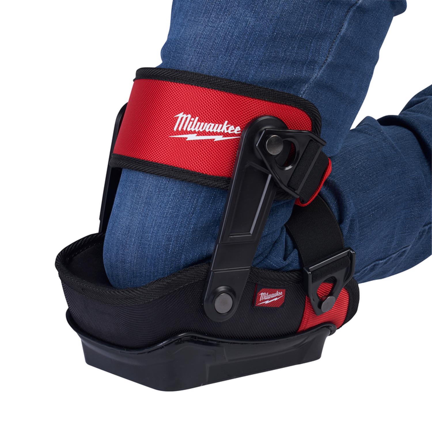 Milwaukee 8 in. L X 7 in. W Nylon Stabilizer Performance Knee Pads Black/Red One Size Fits Most