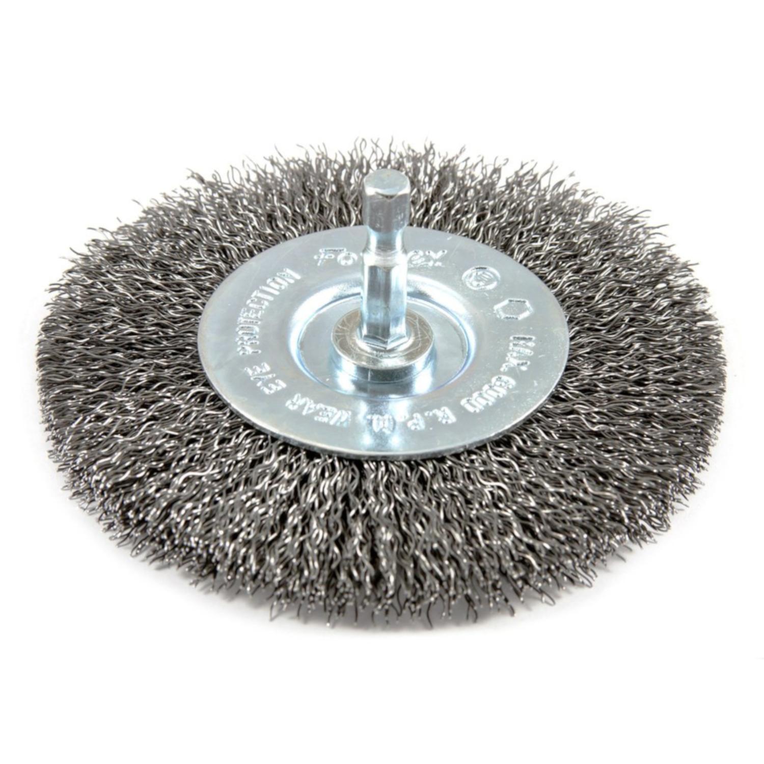 Forney 4 in. Coarse Wire Wheel Brush Metal 6000 rpm 1 pc