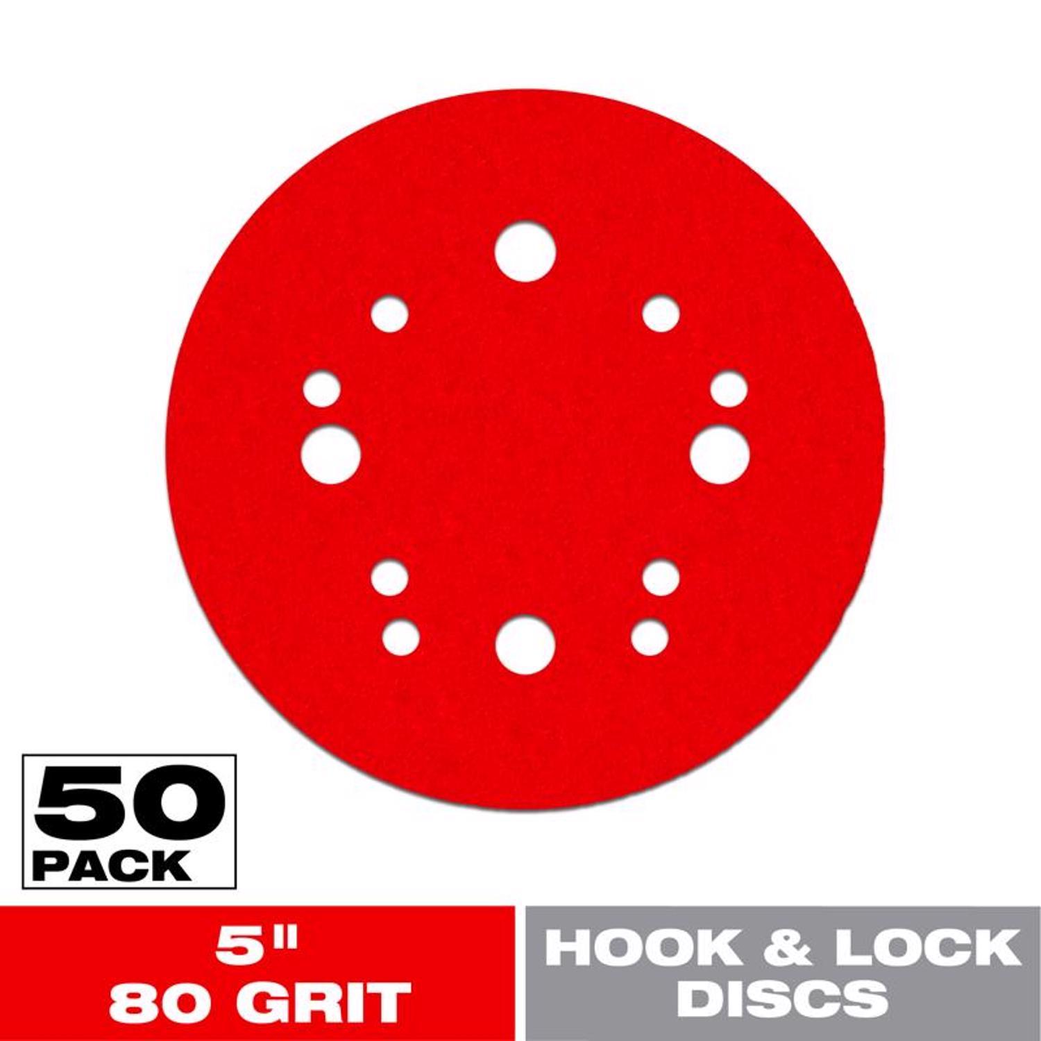 Diablo 5 in. Ceramic Blend Hook and Lock Sanding Disc 80 Grit Coarse 50 pk