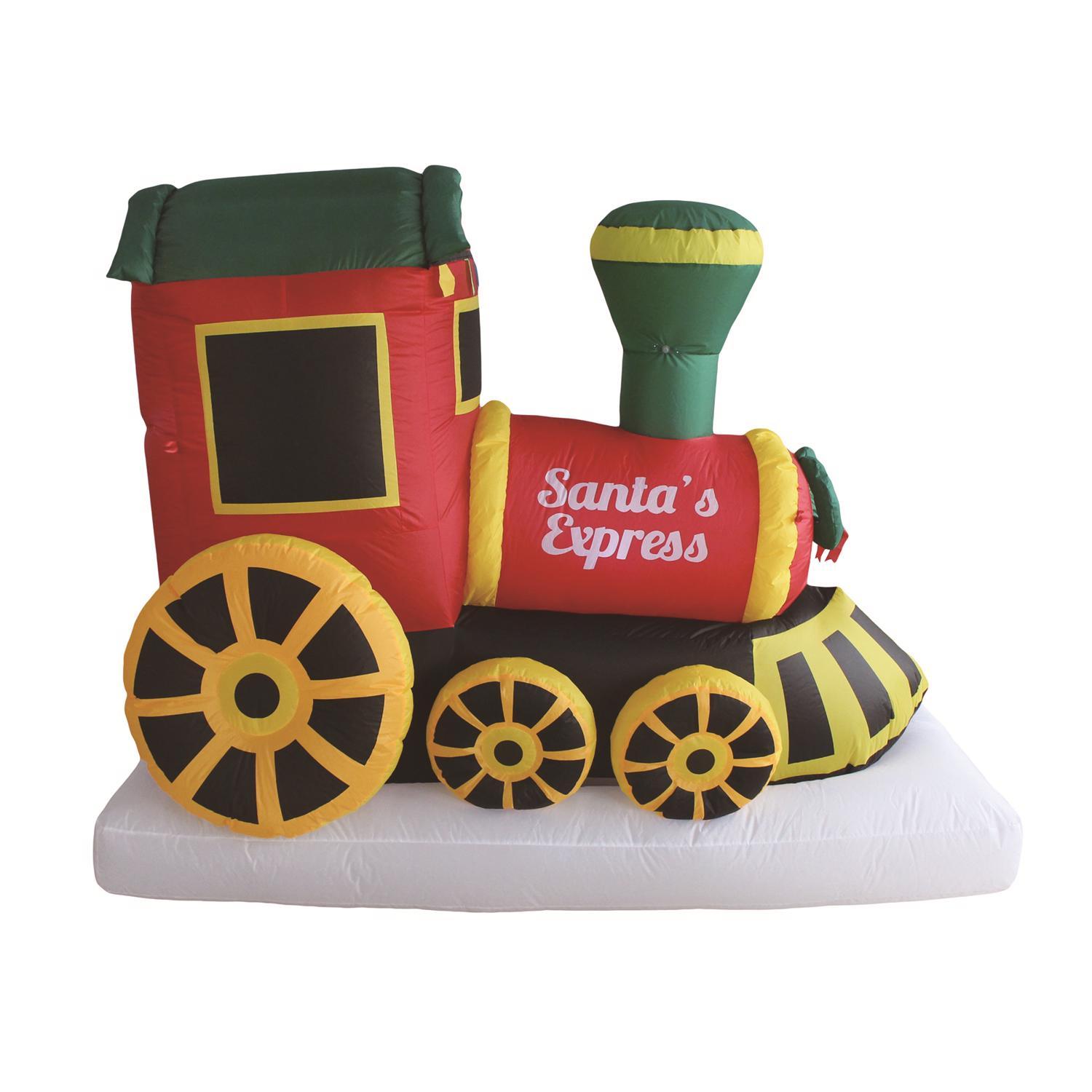 A Holiday Company LED Santa's Express Train 11 ft. Inflatable