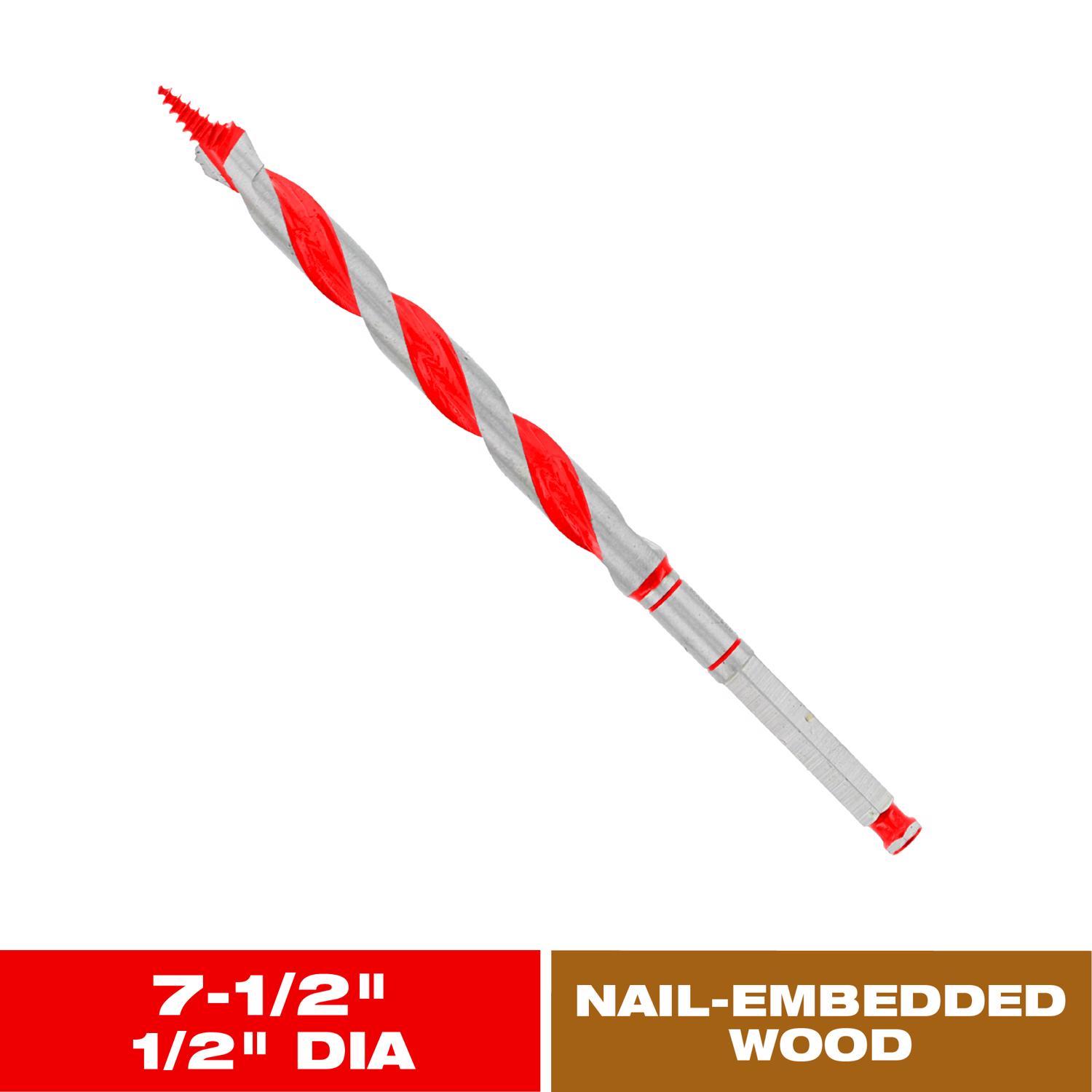 Diablo Dura-Tip 1/2 in. D X 7.5 in. L Auger Bit High Speed Steel 1 pc