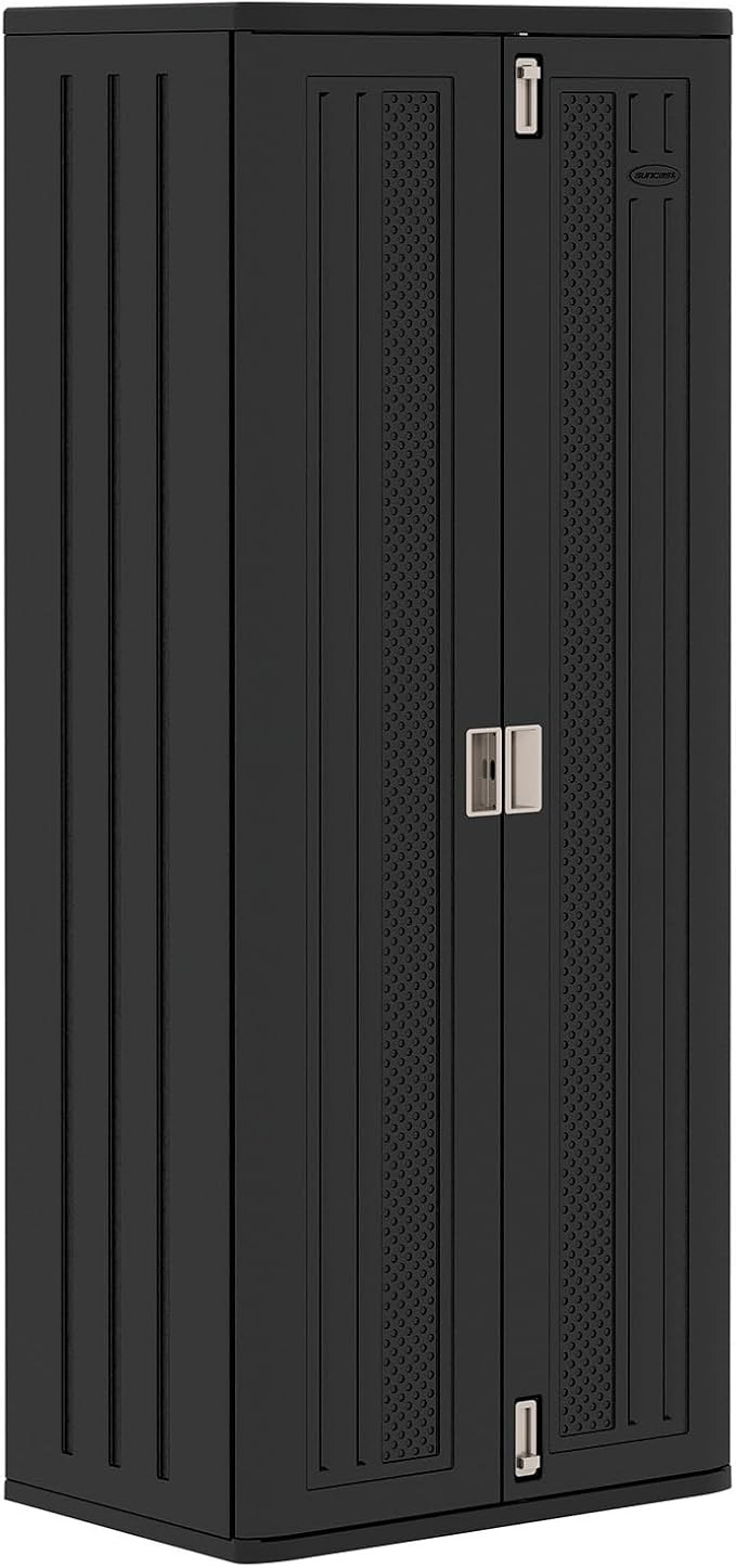 Suncast Tall Storage Cabinet Black