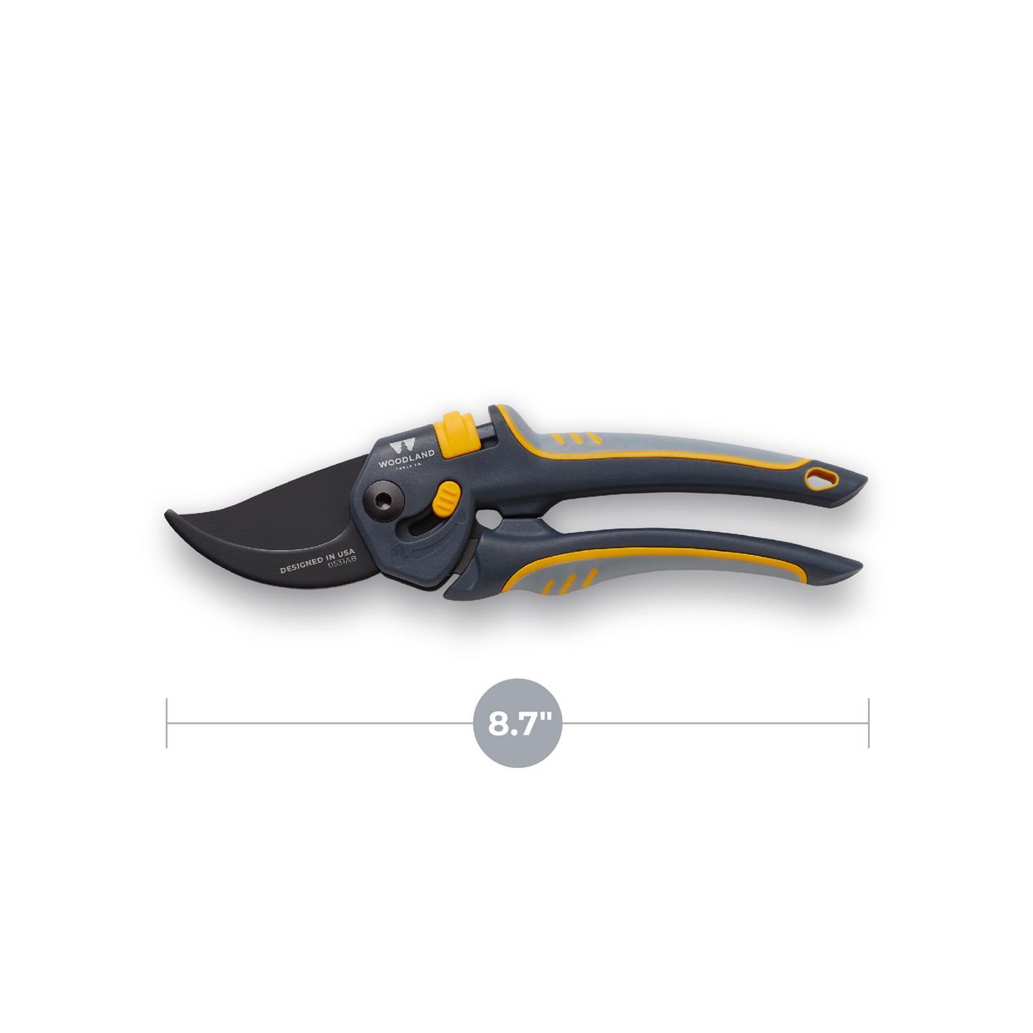 Woodland Tools Max Force High Carbon Steel Bypass Hand Pruner