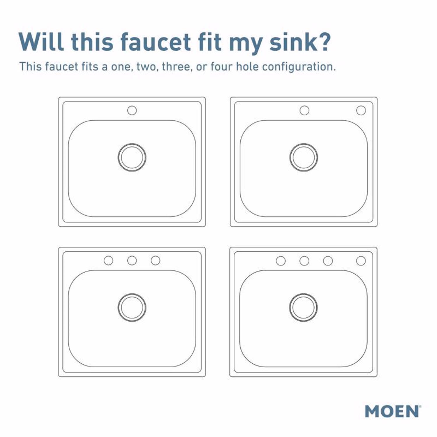 Moen Hadley One Handle Chrome Pull-Down Kitchen Faucet