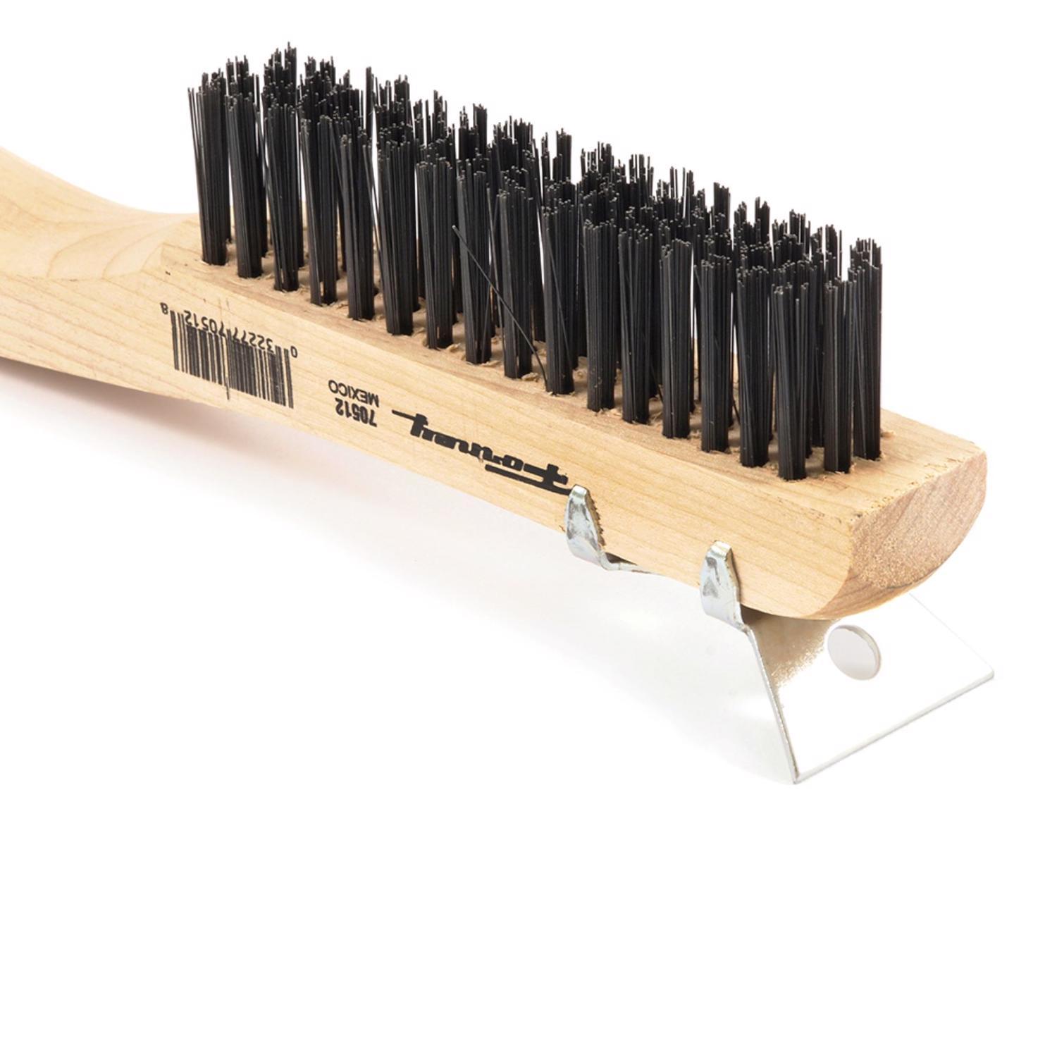 Forney 10-1/4 in. L X 2.75 in. W Scratch Brush Wood 1 pc