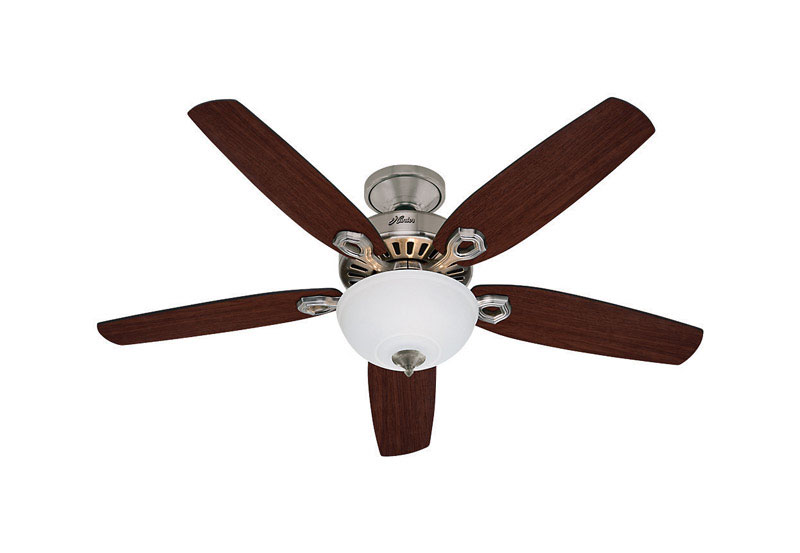 Hunter Fan Builder Deluxe Ceiling Fan 52 in. W Brushed Nickel