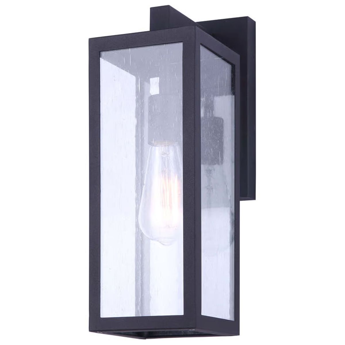 Canarm Newport 1-Light Outdoor Wall Light in Matte Black