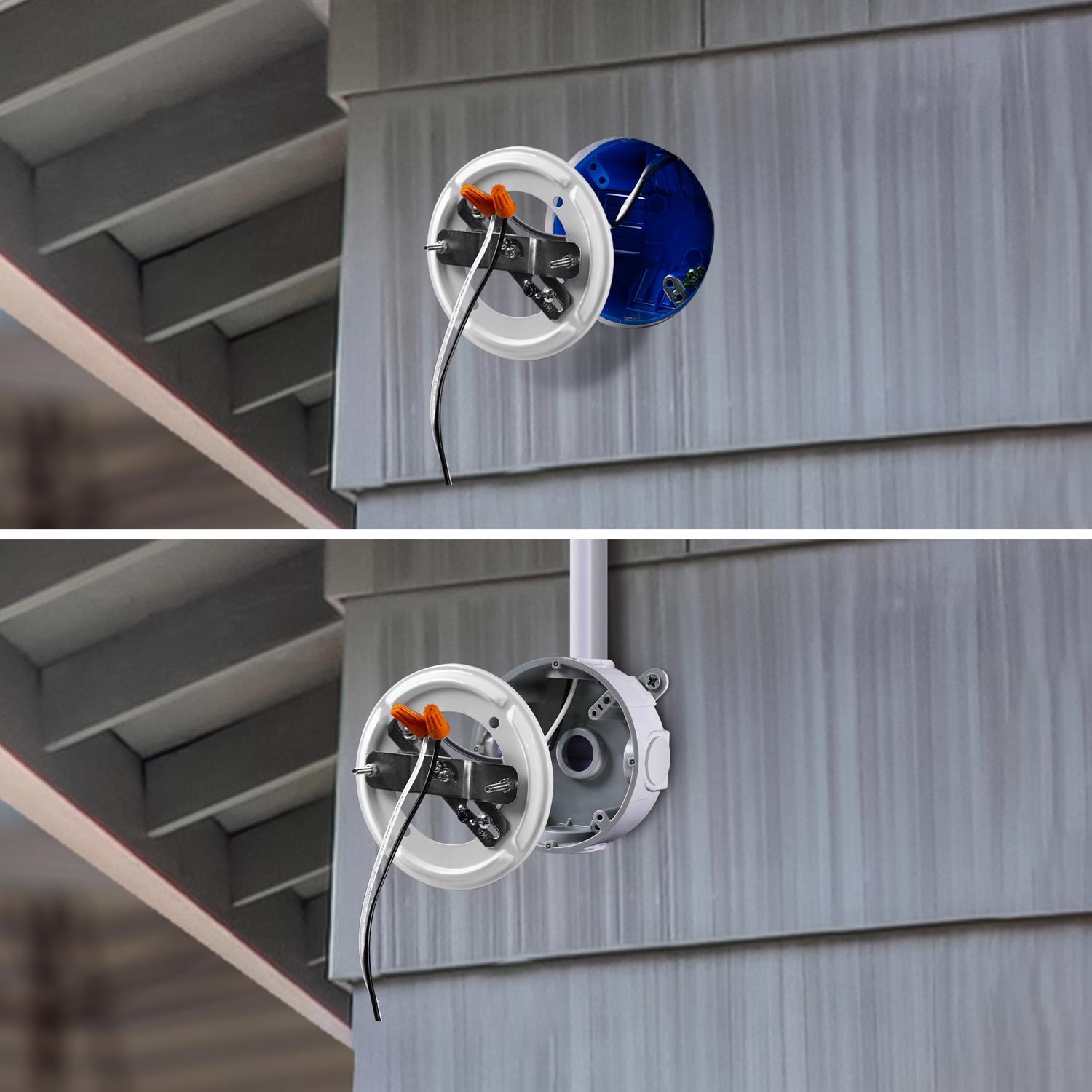 Feit Smart Home Motion-Sensing Hardwired LED White Smart-Enabled Security Floodlight