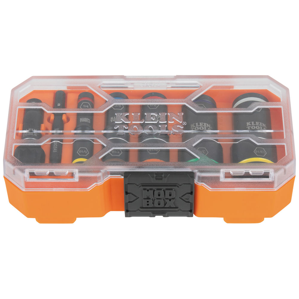 Klein KNECT Flip-10 Heavy Duty Flip Impact Socket Set, SAE, 8-Piece