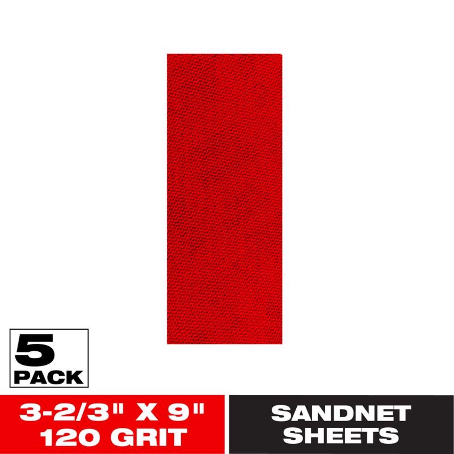 Diablo SandNet 9 in. L X 3-2/3 in. W 120 Grit Ceramic Blend Sanding Sheet 5 pk