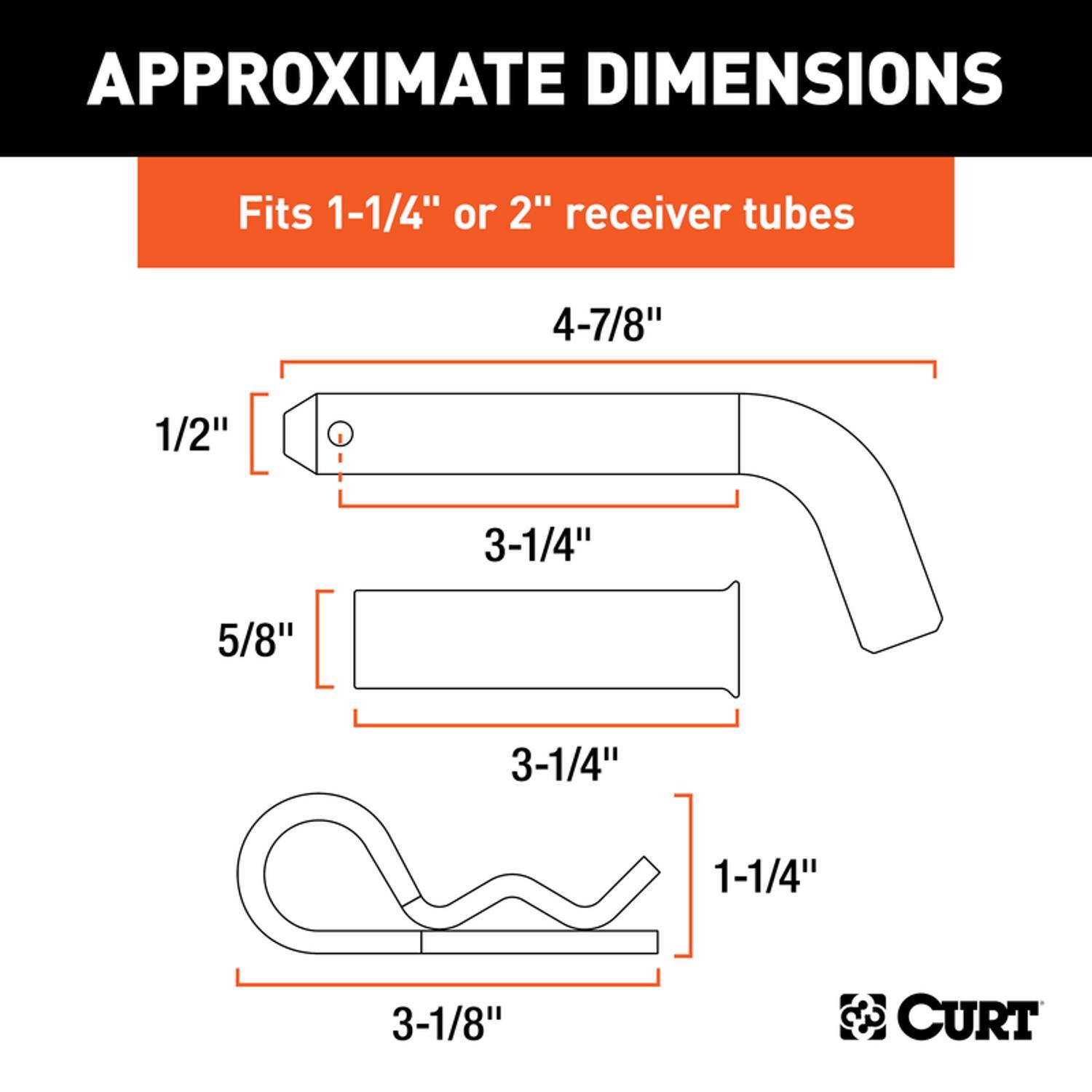 CURT Hitch Pin and Adapter