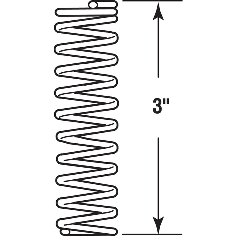 Prime-Line 3 in. L X 7/8 in. D Compression Spring 2 pk