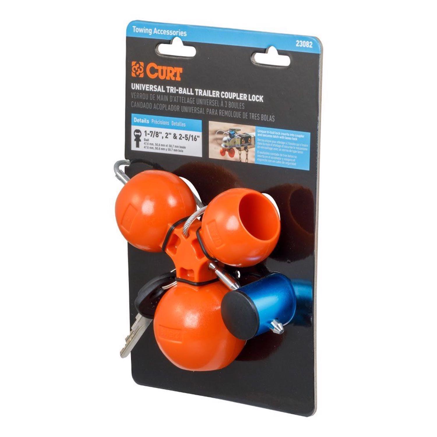 CURT Universal Trailer Coupler Lock