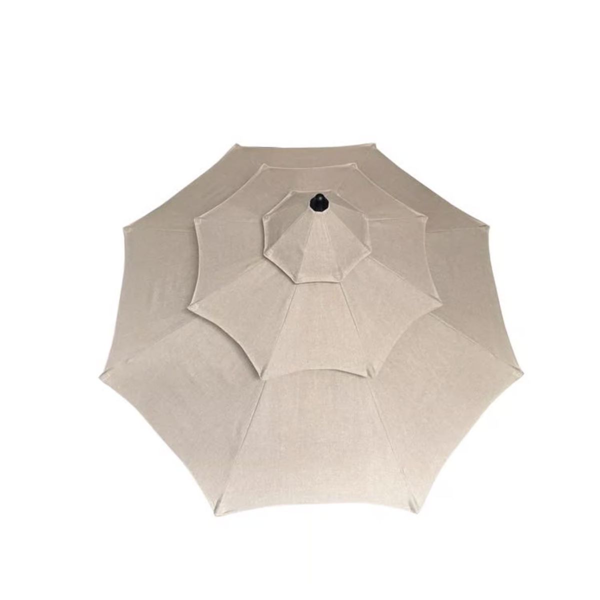 Living Accents Pagoda 9 ft. Tiltable Taupe Patio Umbrella
