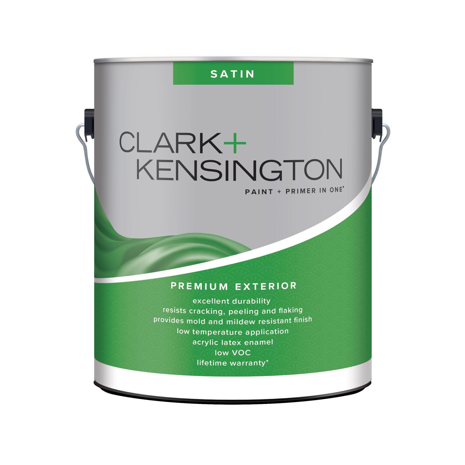 Clark+Kensington Satin Designer White House & Trim Paint & Primer Exterior 1 gal