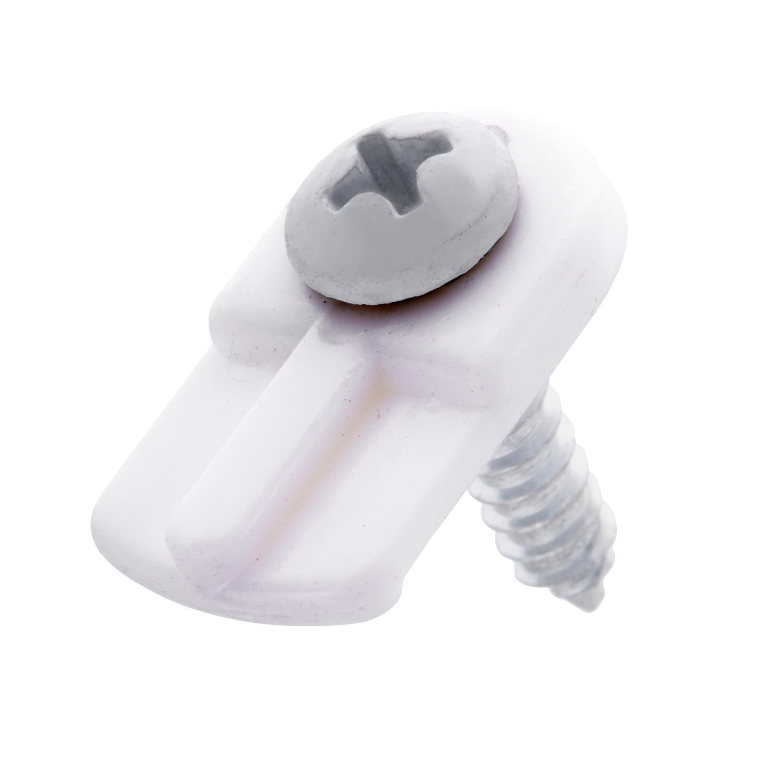 Ace White Plastic Screen Clip 8 Pack