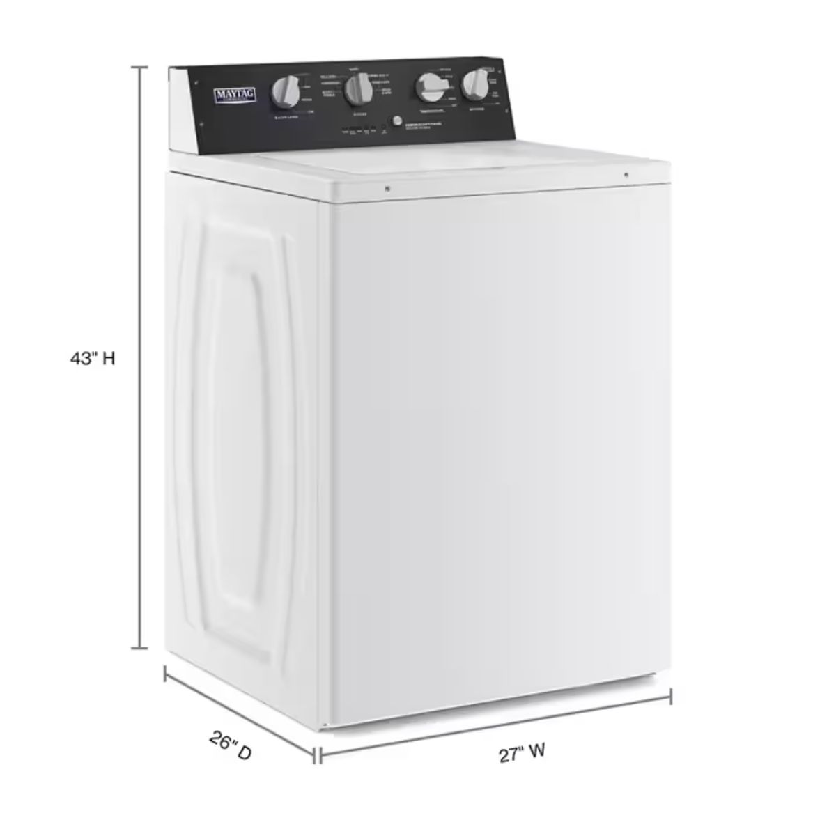 Maytag 3.5 cu.ft. Top Load Washer in White with Dual Action Agitator