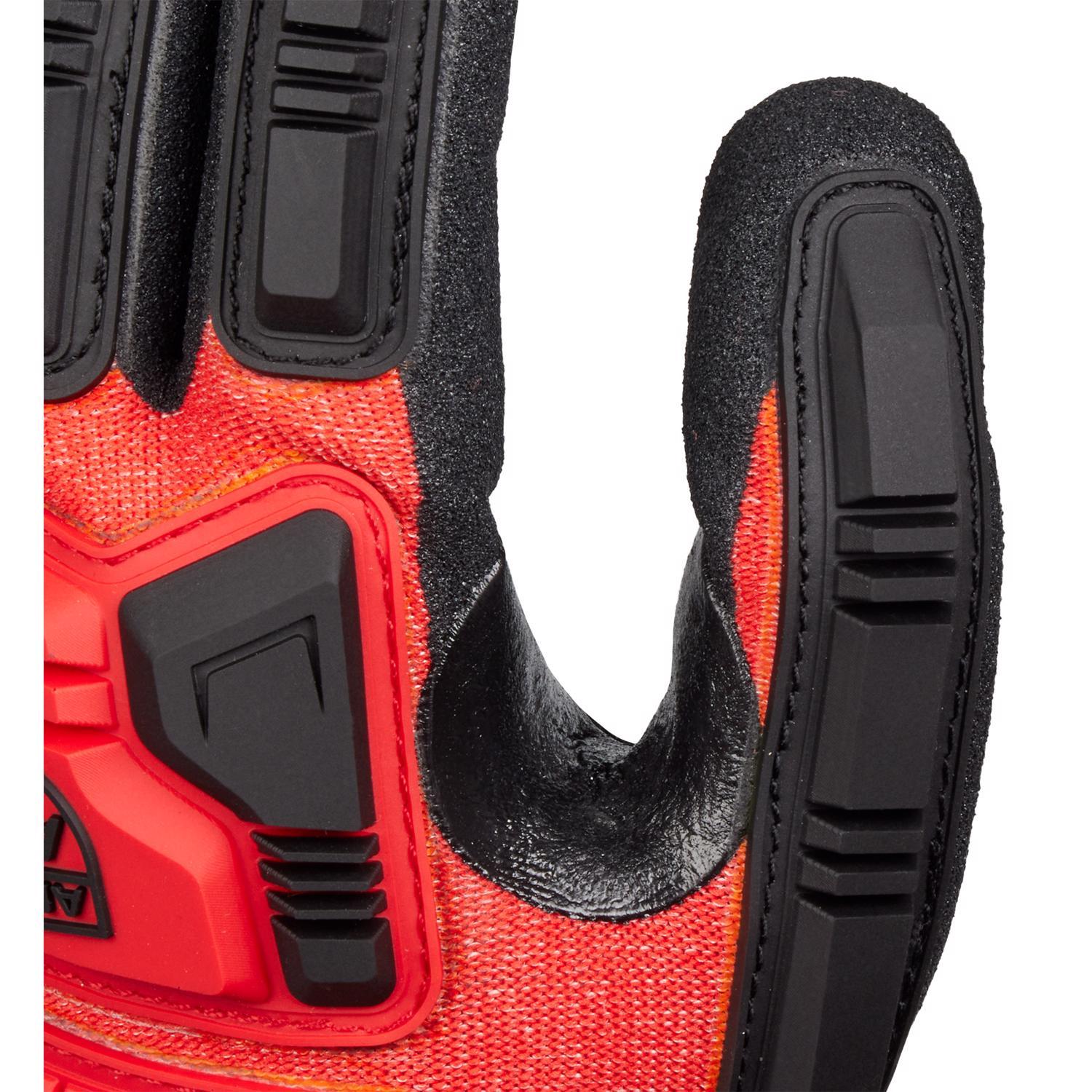 Milwaukee Smartswipe Men's Outdoor Dipped Dipped Gloves Black/Red L 1 each