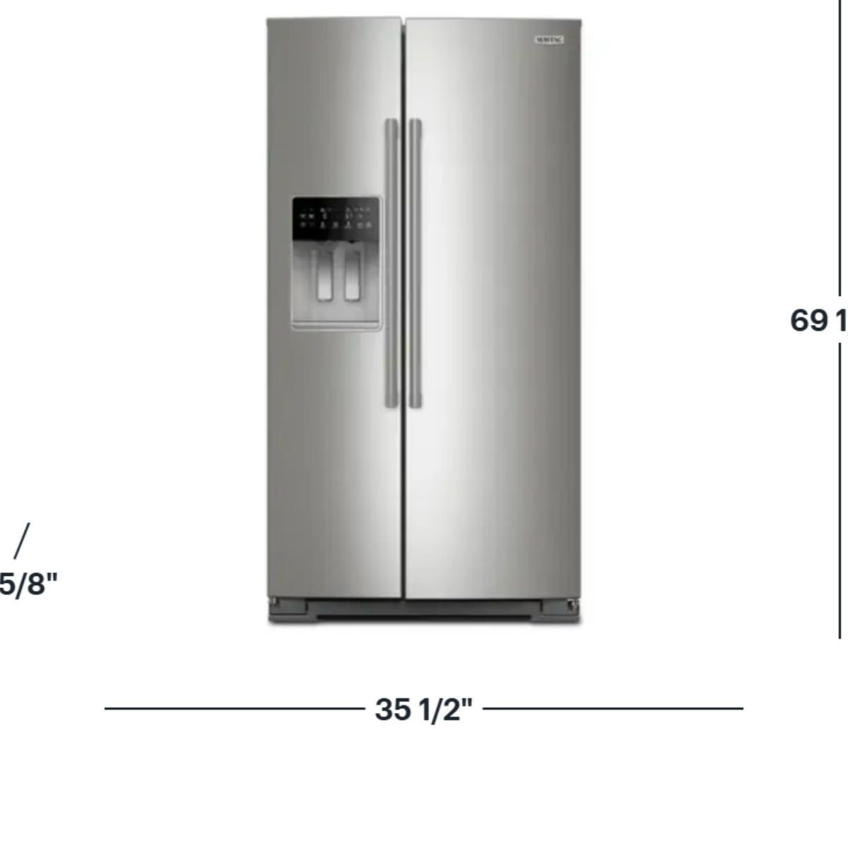 Maytag 36 in. 28.7 cu. ft. Full-Depth Side-by-Side Refrigerator