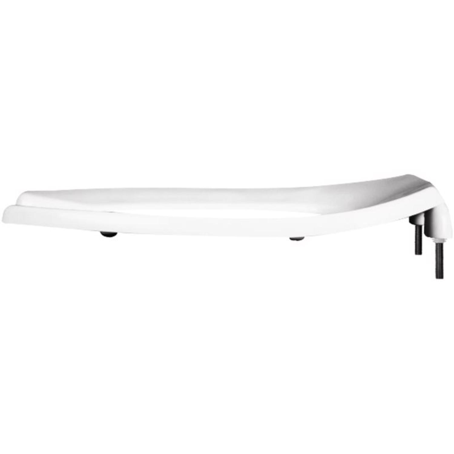 Mayfair by Bemis Elongated White Plastic Toilet Seat
