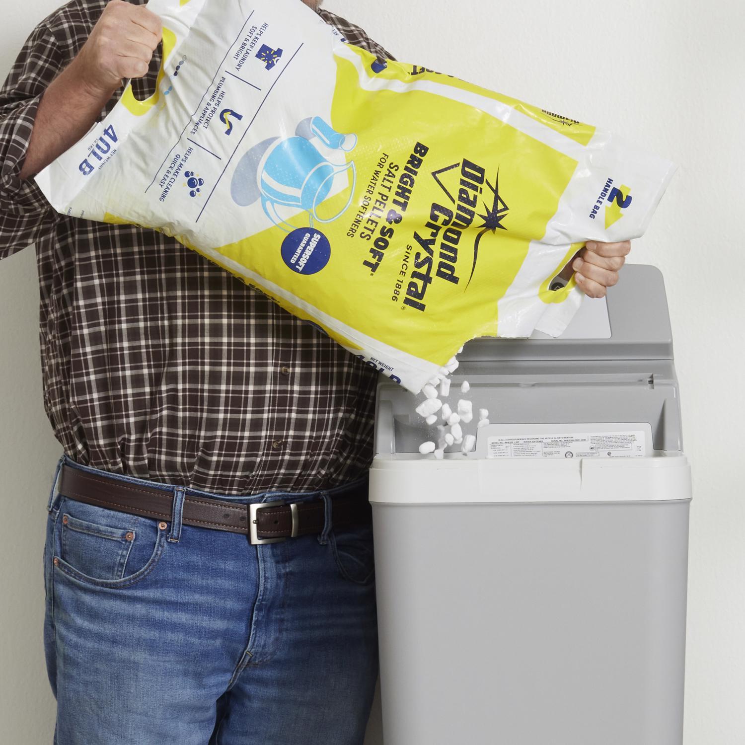 Diamond Crystal Bright & Soft Water Softener Salt Pellets 40 lb