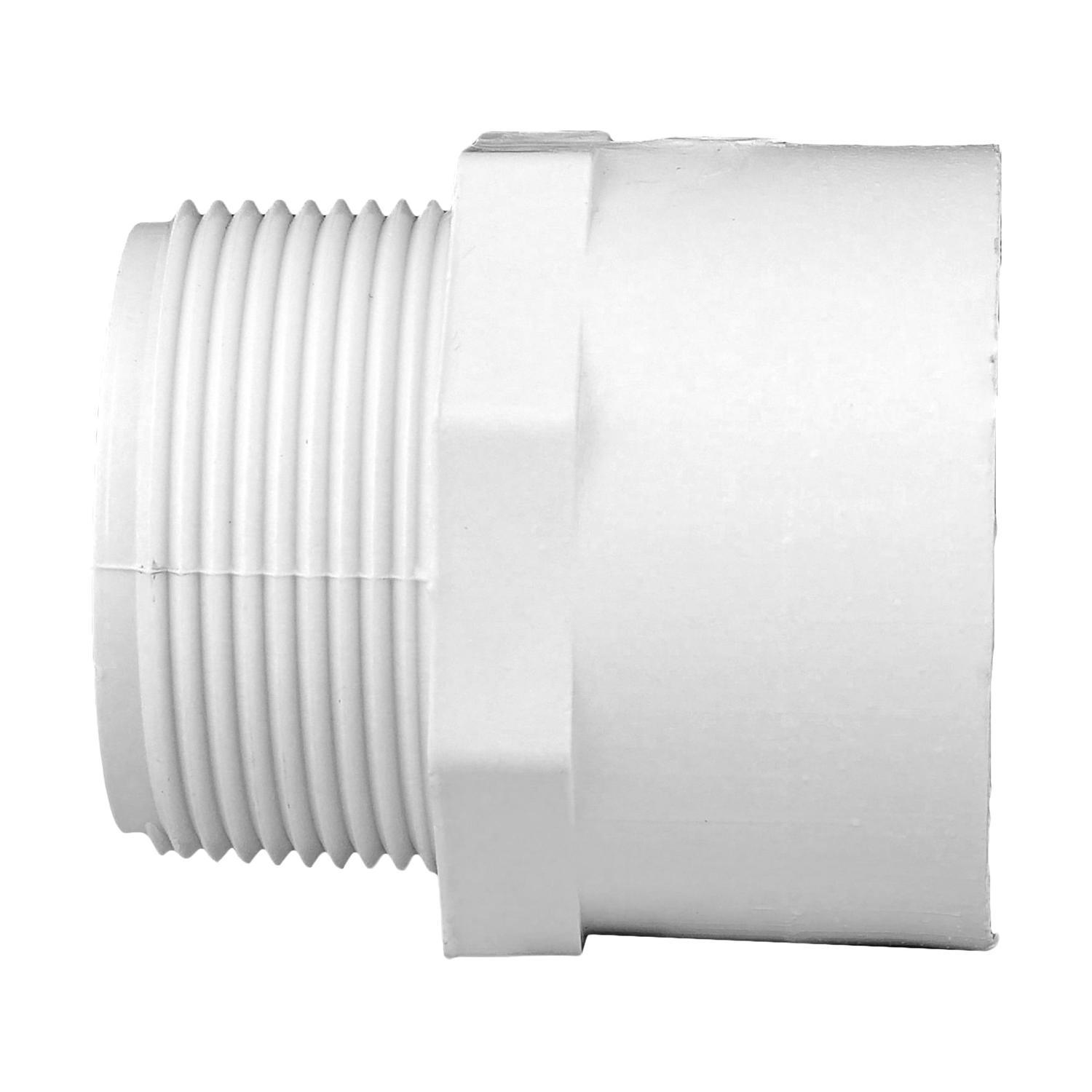 Charlotte Pipe Schedule 40 1-1/2 in. Slip X 1-1/2 in. D MPT PVC Pipe Adapter 1 pk